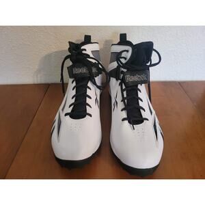 RARE Size 16! NEW Reebok NFL Equipment High-Top Turf Football Cleats - Wht/Blk